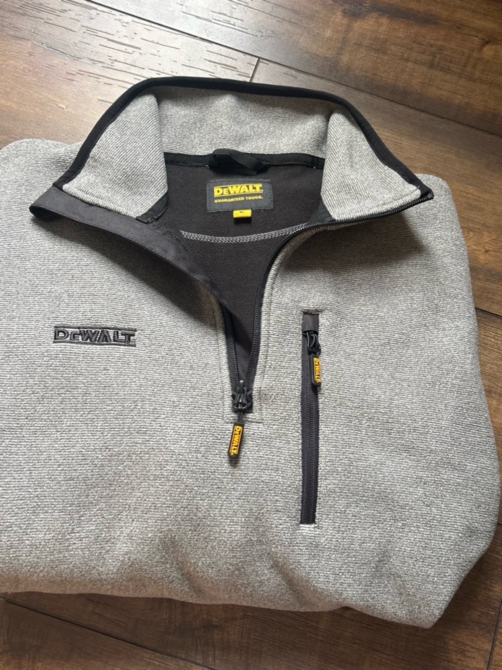 DEWALT Men’s Gray Quarter-Zip Work Pullover